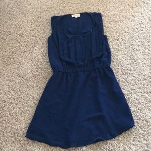 Naked Zebra Dress - Navy